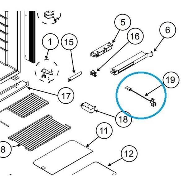 Norcold Norcold 638391 Replacement Thermistor Assembly for Polar N7; N8 & N10 Models N6D638391